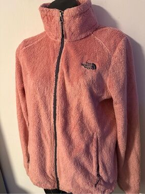 The North Face Women's Rose Pink Plush Full-Zip Fleece Jacket